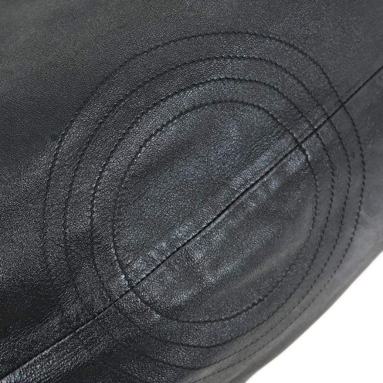 Pre Owned Loewe Aire Black Nappa Lambskin Leather Tote Bag