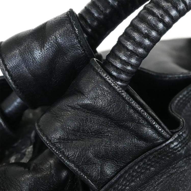 Pre Owned Loewe Aire Black Nappa Lambskin Leather Tote Bag