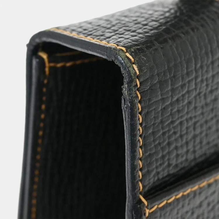 Pre Owned Loewe Barcelona Black Calfskin Leather Shoulder Bag