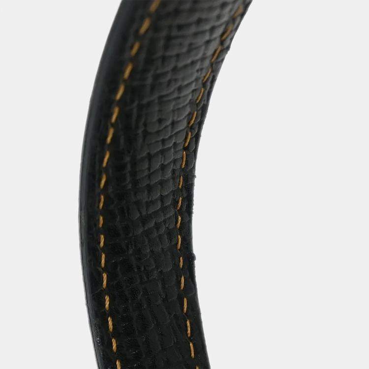 Pre Owned Loewe Barcelona Black Calfskin Leather Shoulder Bag