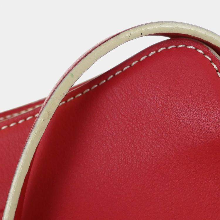 Pre Owned Loewe Red Leather Shoulder Bag