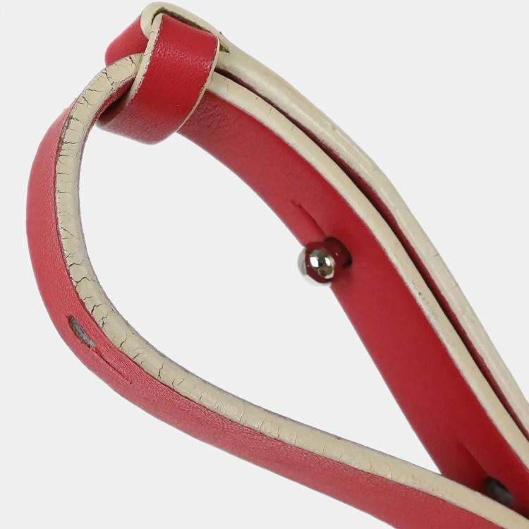 Pre Owned Loewe Red Leather Shoulder Bag