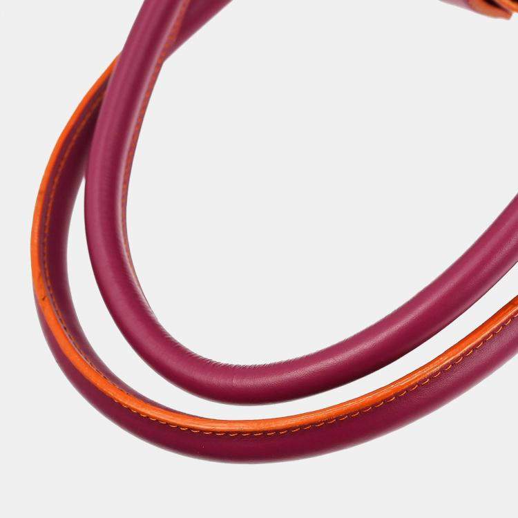 Pre Owned Loewe Leo Pink Calfskin Leather Tote Bag