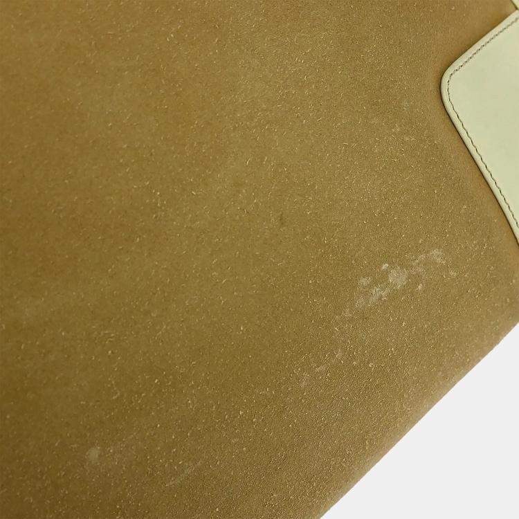 Pre Owned Loewe Brown Suede Calfskin Leather Shoulder Bag