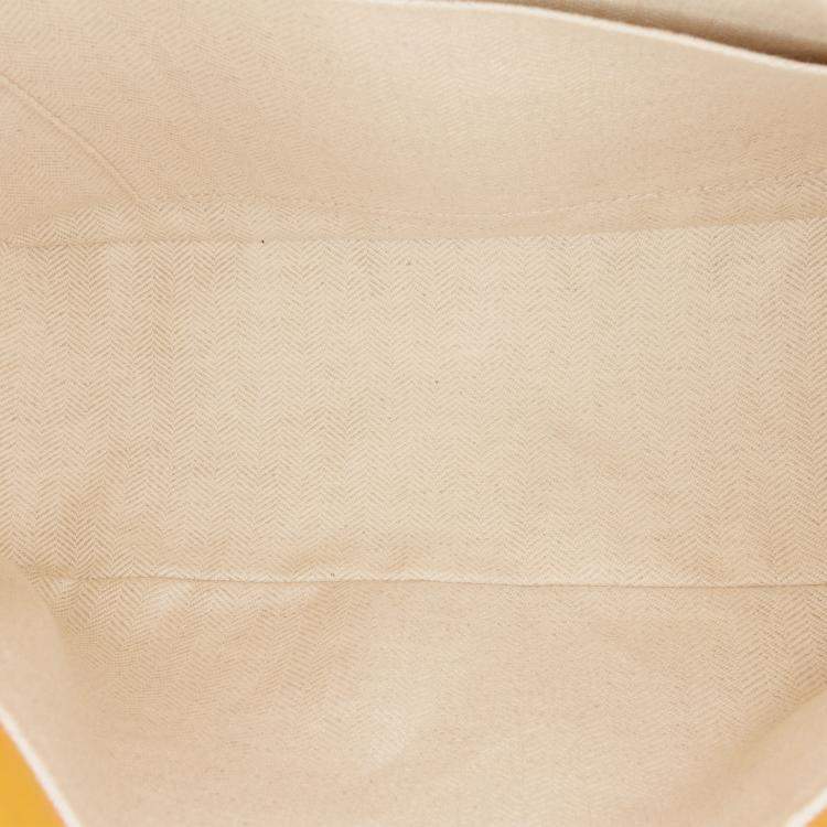 Pre Owned Loewe Orange Calfskin Puzzle Hobo