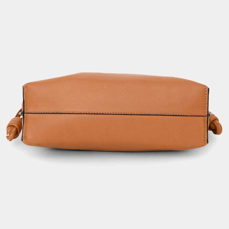 Pre Owned Loewe Brown Leather Mini Flamenco Crossbody