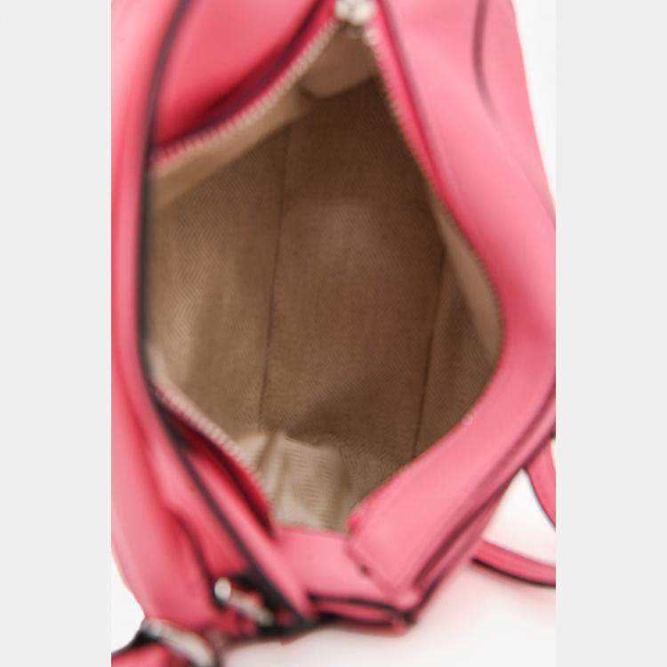 مملوكة مسبقًا Loewe Pink Leather Mini Puzzle Crossbody