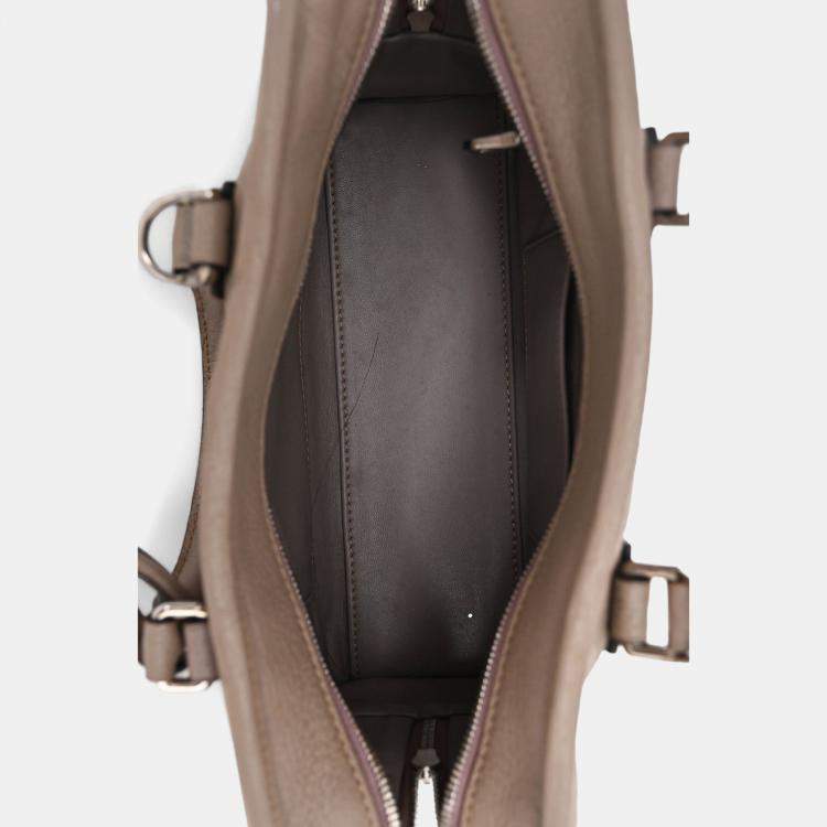 Pre Owned Loewe 2013 Taupe Leather Amazona 23 Bag with Strap