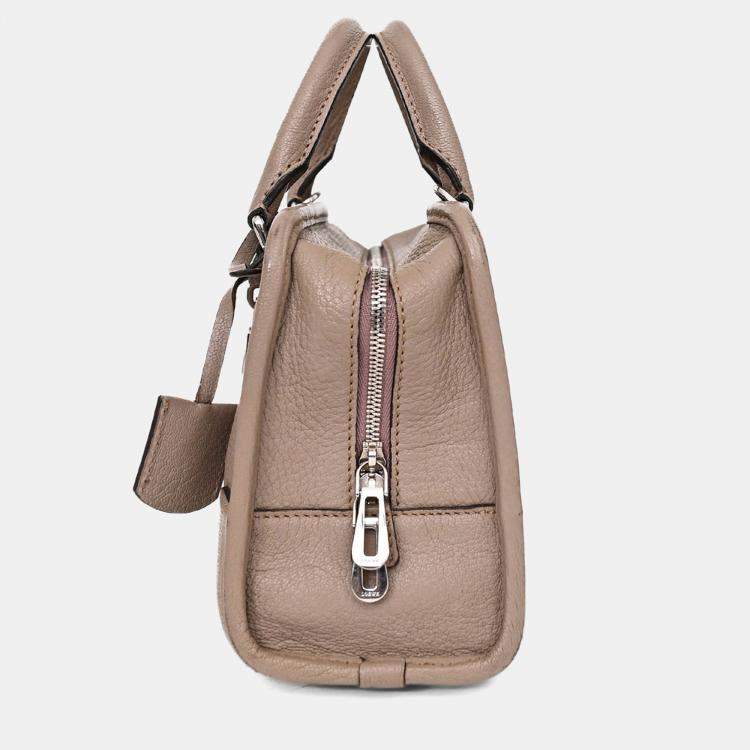 Pre Owned Loewe 2013 Taupe Leather Amazona 23 Bag with Strap