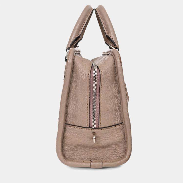 Pre Owned Loewe 2013 Taupe Leather Amazona 23 Bag with Strap