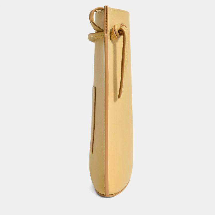 Pre Owned Loewe Beige Pebble Leather 'Dice' Crossbody Bag