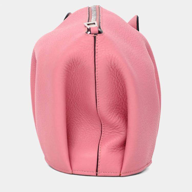 Pre Owned Loewe 2016 Pink Leather Elephant Crossbody