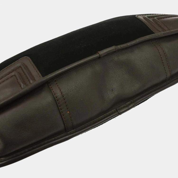 مملوكة مسبقًا Loewe Black Suede Amazona Handbag