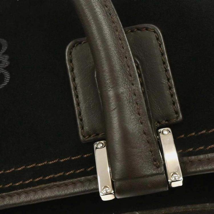 مملوكة مسبقًا Loewe Black Suede Amazona Handbag