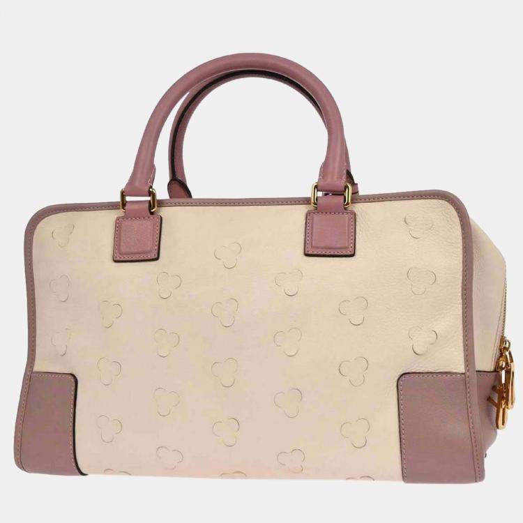مملوكة مسبقًا Loewe Off-white Leather Cherry Blossom Amazona 36 Handbag