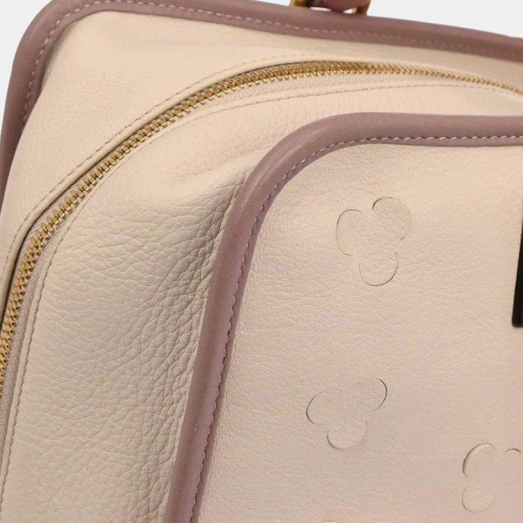 مملوكة مسبقًا Loewe Off-white Leather Cherry Blossom Amazona 36 Handbag