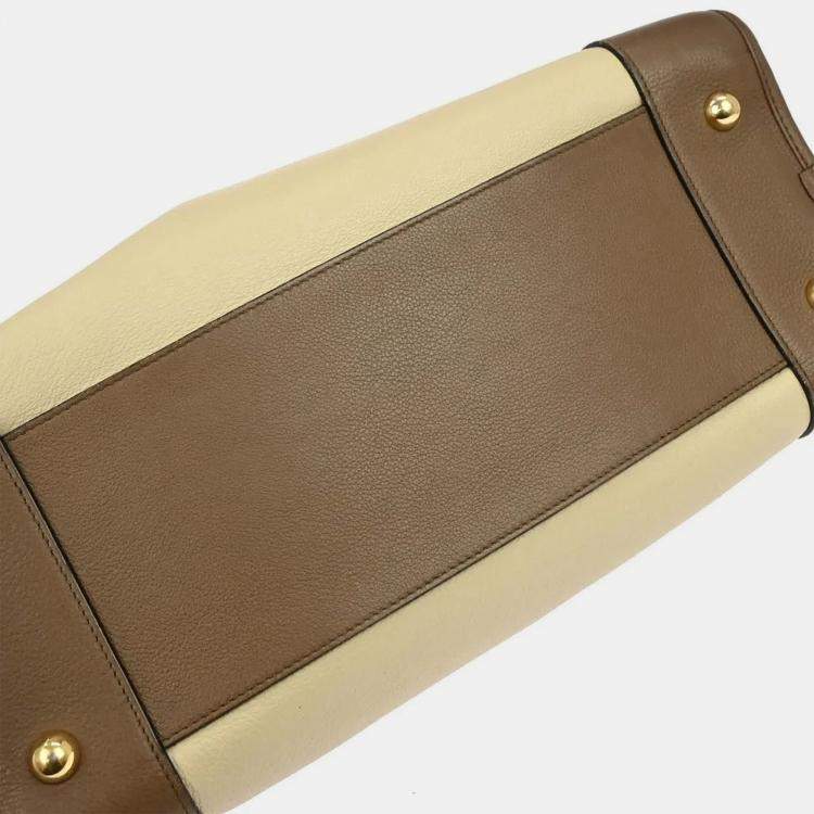 Pre Owned Loewe Off-white Amazona 36 Handbag