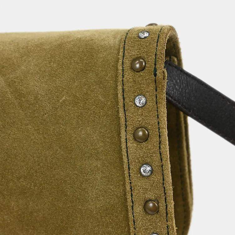 Pre Owned Loewe Brown Suede Shoulder Bag