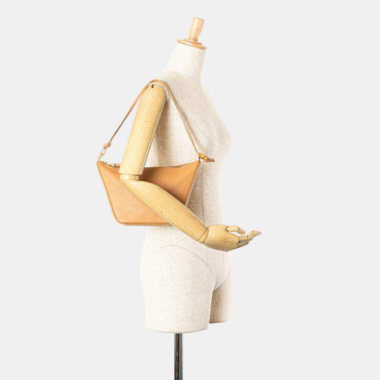 Pre Owned Loewe Brown Mini Leather Hammock Hobo