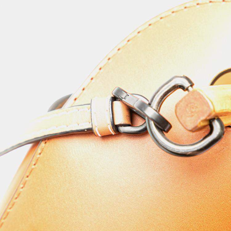 Pre Owned Loewe Brown Calfskin Bamboo Bucket Bag