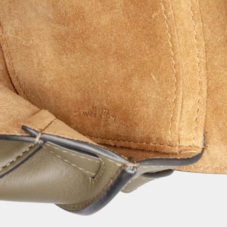 Pre Owned Loewe Brown Mini Soft Calfskin Gate Dual Bag