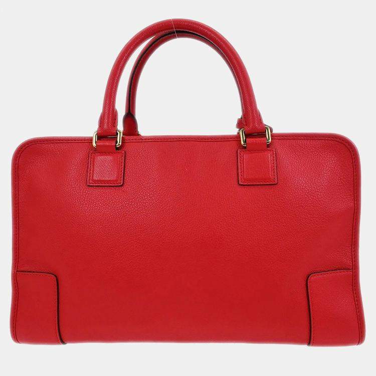 مملوكة مسبقًا Loewe Red Amazona 36 Handbag