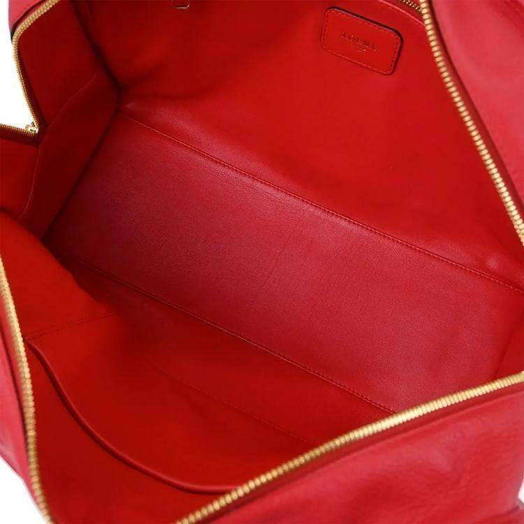 مملوكة مسبقًا Loewe Red Amazona 36 Handbag