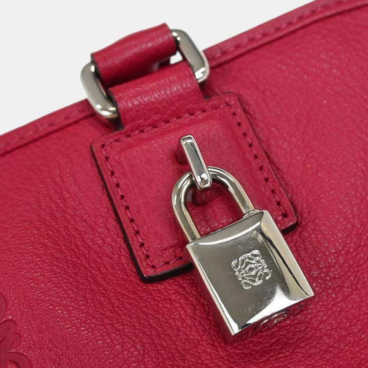 Pre Owned Loewe Pink Amazona 28 Handbag