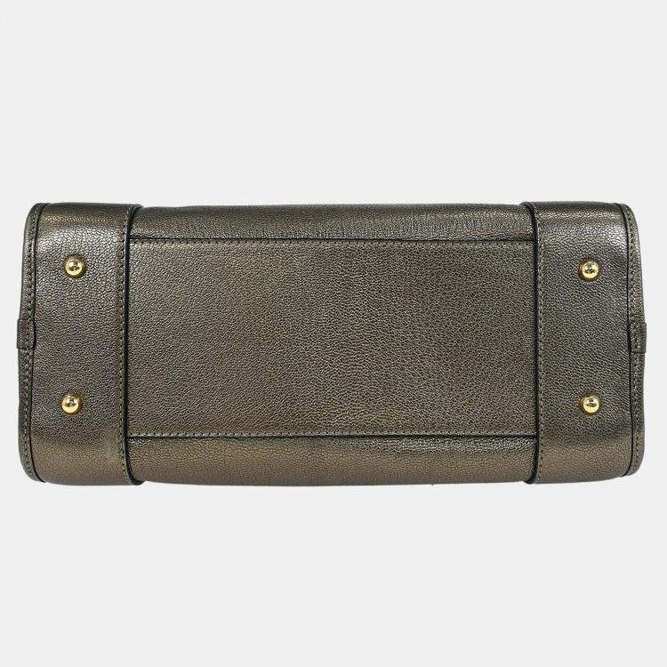 Pre Owned Loewe Gold Amazona 28 Handbag