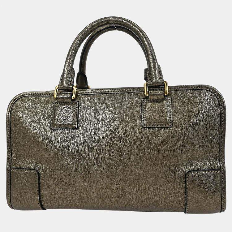 Pre Owned Loewe Gold Amazona 28 Handbag