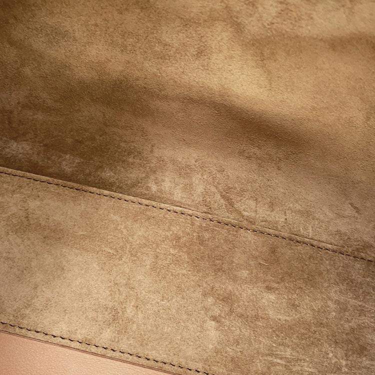 مملوكة مسبقًا Loewe Amazona Anagram Warm Desert/Red Calf Leather Canvas Size 23