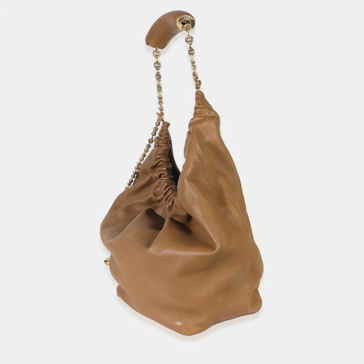 Pre Owned Loewe Oak Mellow Nappa Medium Squeeze Bag