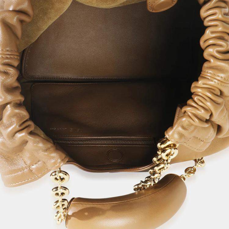 Pre Owned Loewe Oak Mellow Nappa Medium Squeeze Bag