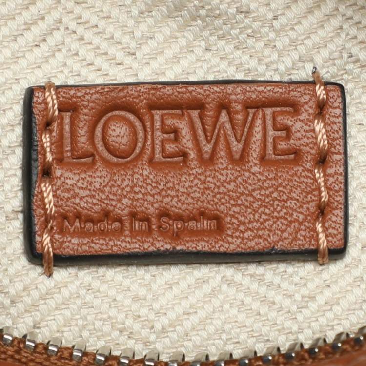 Pre Owned Loewe Puzzle Nano Brown Leather Shoulder Bag