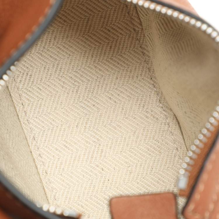 Pre Owned Loewe Puzzle Nano Brown Leather Shoulder Bag