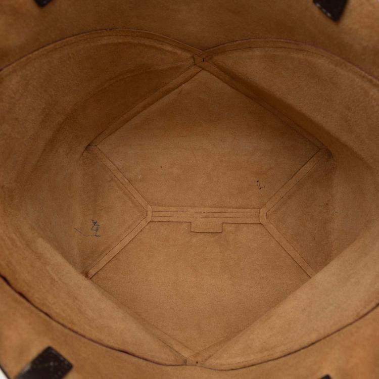 Pre Owned Loewe Black Red Medium Bicolor Shiny Calfskin Puzzle Fold Tote