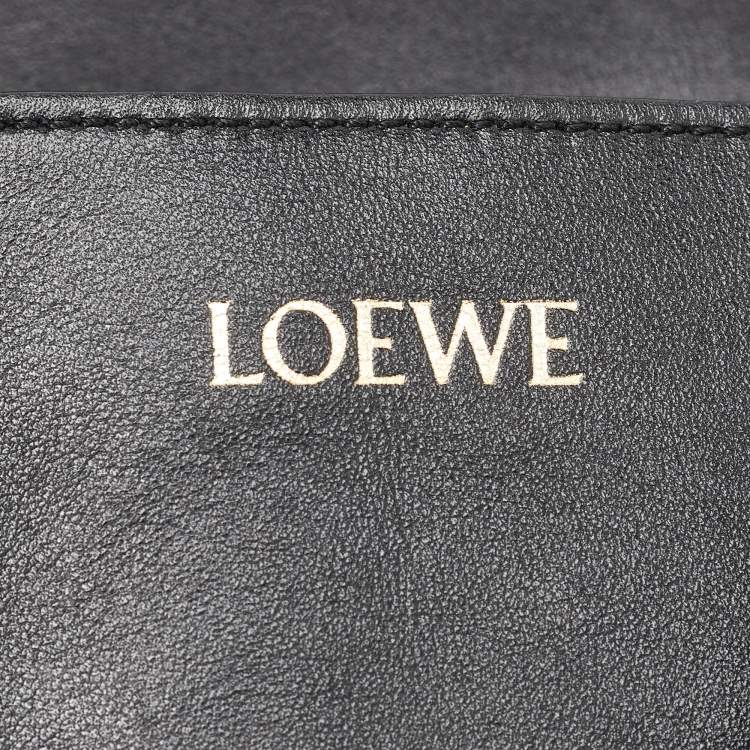 Pre Owned Loewe Puzzle XL Black Leather Tote