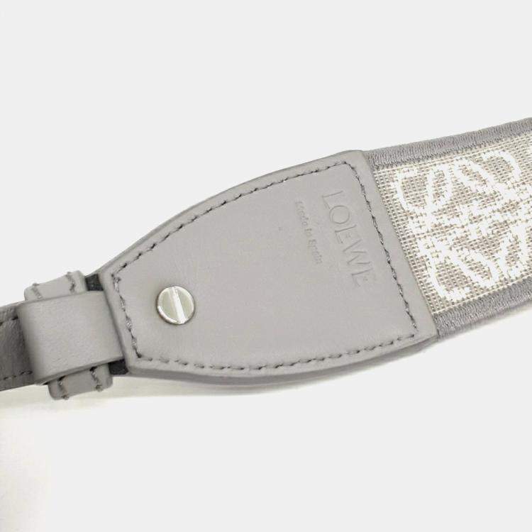 Pre Owned Loewe Grey Leather Mini Gate Bag