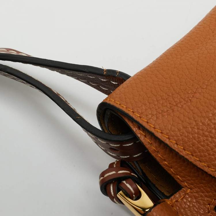 Pre Owned Loewe Gate Brown Leather Shoulder Bag