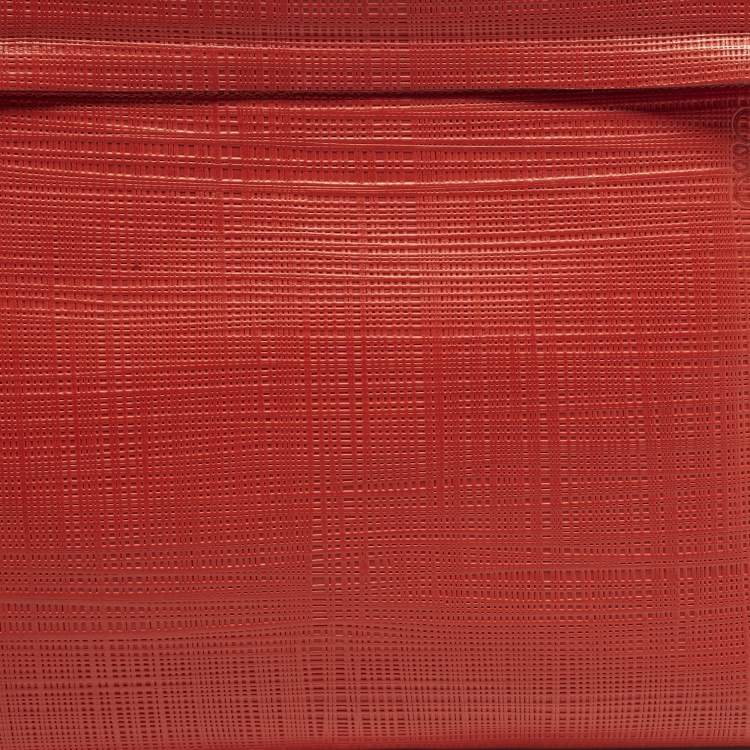 Pre Owned Loewe T Red Leather Pouch