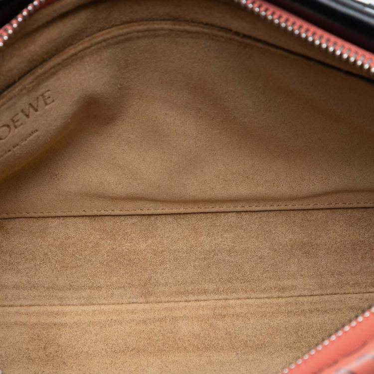 مملوكة مسبقًا Loewe Orange Small Repeat Anagram Leather Missy Satchel