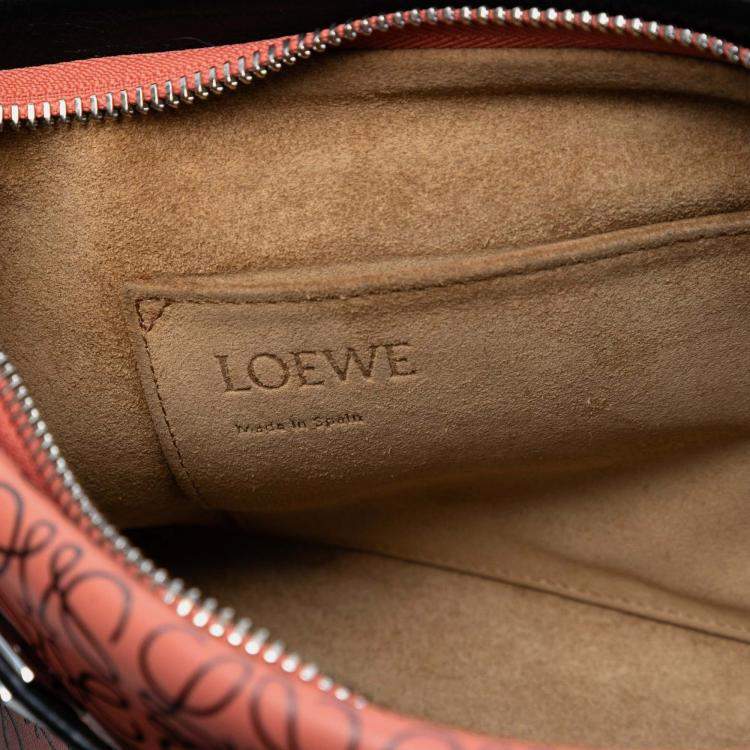 مملوكة مسبقًا Loewe Orange Small Repeat Anagram Leather Missy Satchel