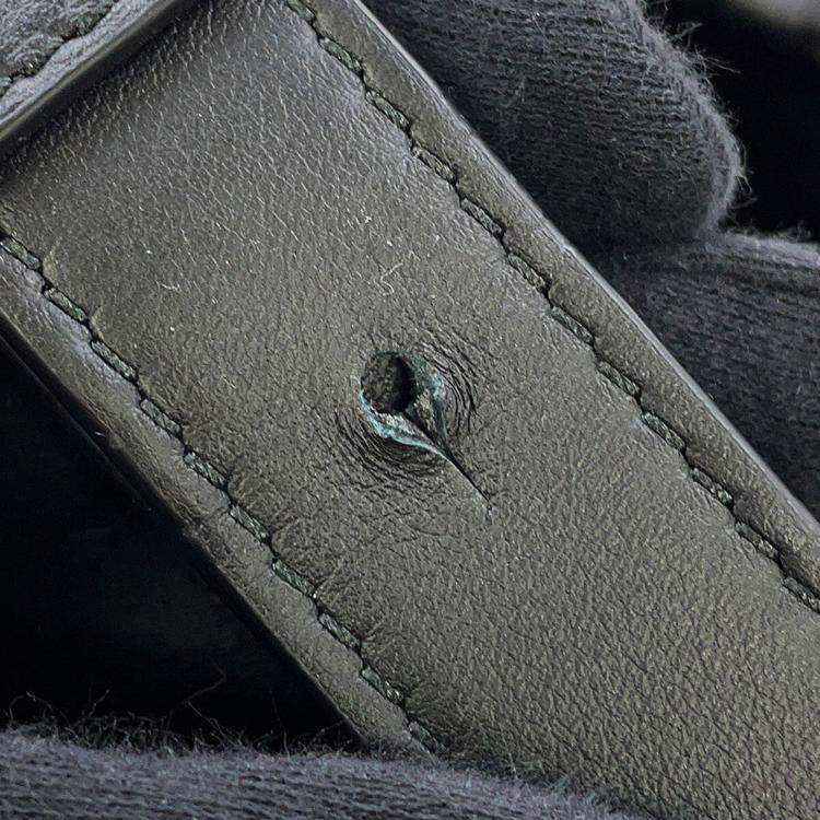 Pre Owned Loewe Hammock Bag Black Classic Calf Leatherleather Size Compact