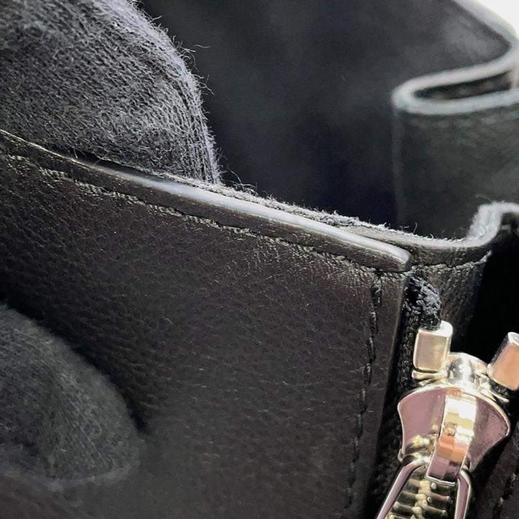 Pre Owned Loewe Hammock Bag Black Classic Calf Leatherleather Size Compact