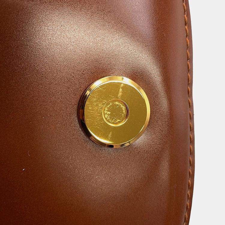 مملوكة مسبقًا Loewe Heart Motif Gate Dual Shoulder Bag Brown/White Leather Size Mini