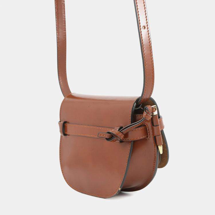 مملوكة مسبقًا Loewe Heart Motif Gate Dual Shoulder Bag Brown/White Leather Size Mini