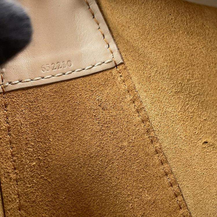 Pre Owned Loewe Luna One Belt Bag Light Oats Calf Leather Size Small