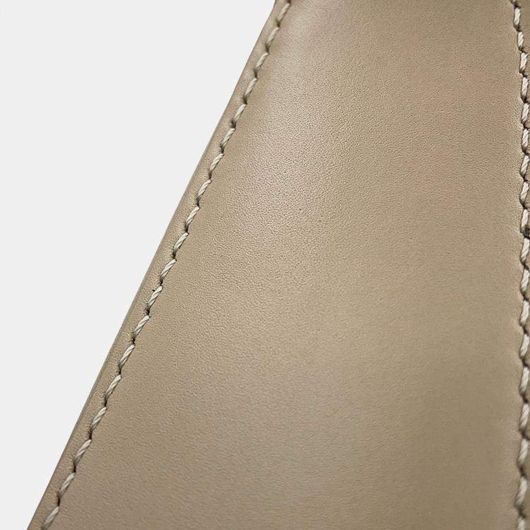 Pre Owned Loewe Luna One Belt Bag Light Oats Calf Leather Size Small