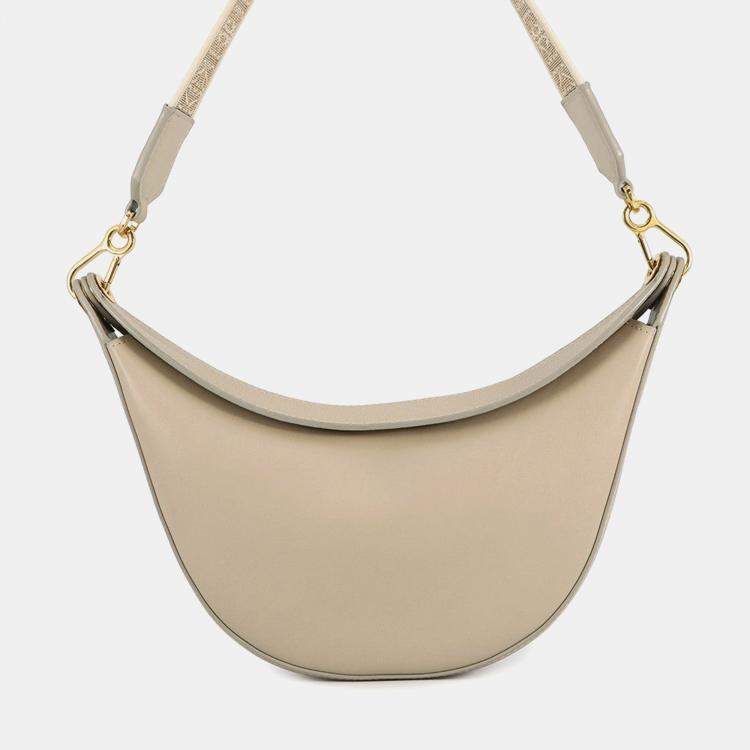 Pre Owned Loewe Luna One Belt Bag Light Oats Calf Leather Size Small