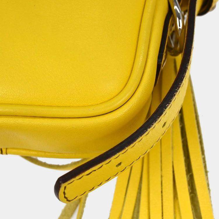 Pre Owned Loewe Yellow Crossbody Bag